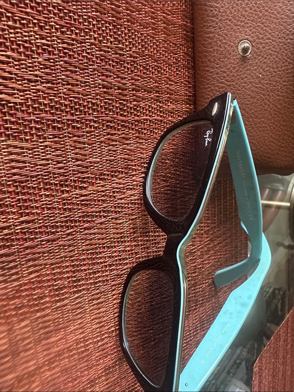 Ray-Ban Black & Turquoise Wayfarer Eyeglasses